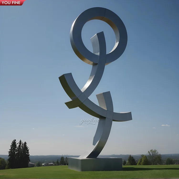 Modern Outdoor Art Decorative Stainless Steel Abstract Statue