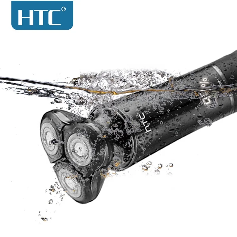 HTC GT-689 4 In 1 LED IPX6 Waterproof Rechargeable Men Beard Shaver Ear&Nose Hair Trimmer