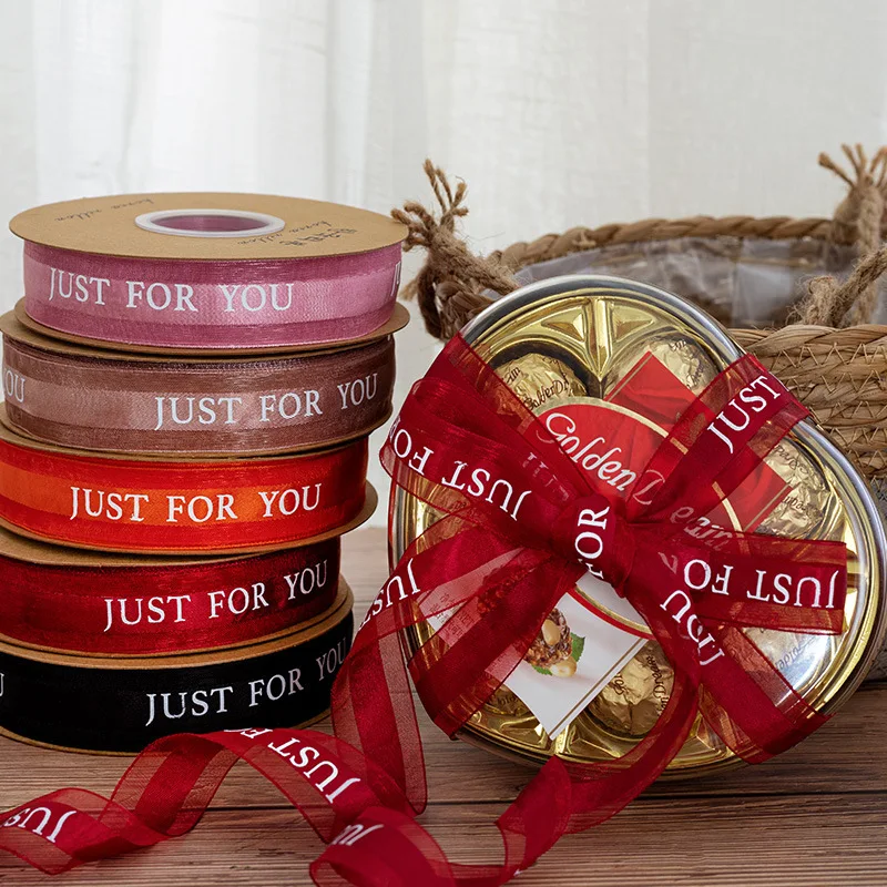 snow gauze ribbon flower packaging cake ribbon bouquet decoration ribbon floral