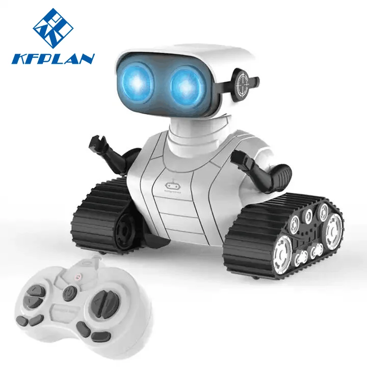 New Latest KFPLAN RC Robot 2.4GHZ Walk & Dance Music Smart Intelligent Robot With rechargeable Battery LED Eye For Kids Birthday