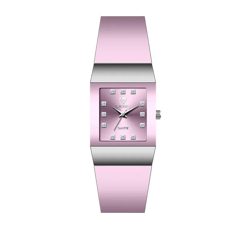 Skmei L1019 Diamond Women Watches Gold Quartz Ladies WristWatches Silicone Strap  Clock Female Watch relogio feminino