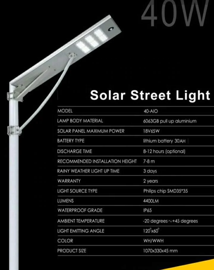 HUAYING High Class Solar Panel Ip66 Waterproof Wide Induction Range 60 80 100 120 Watt Solar Street Light Led