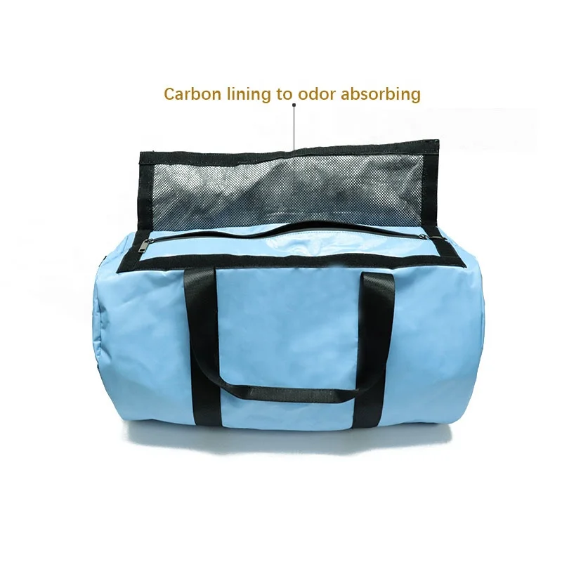 Custom Polyester oxford seal waterproof smell proof duffle package bag with zip