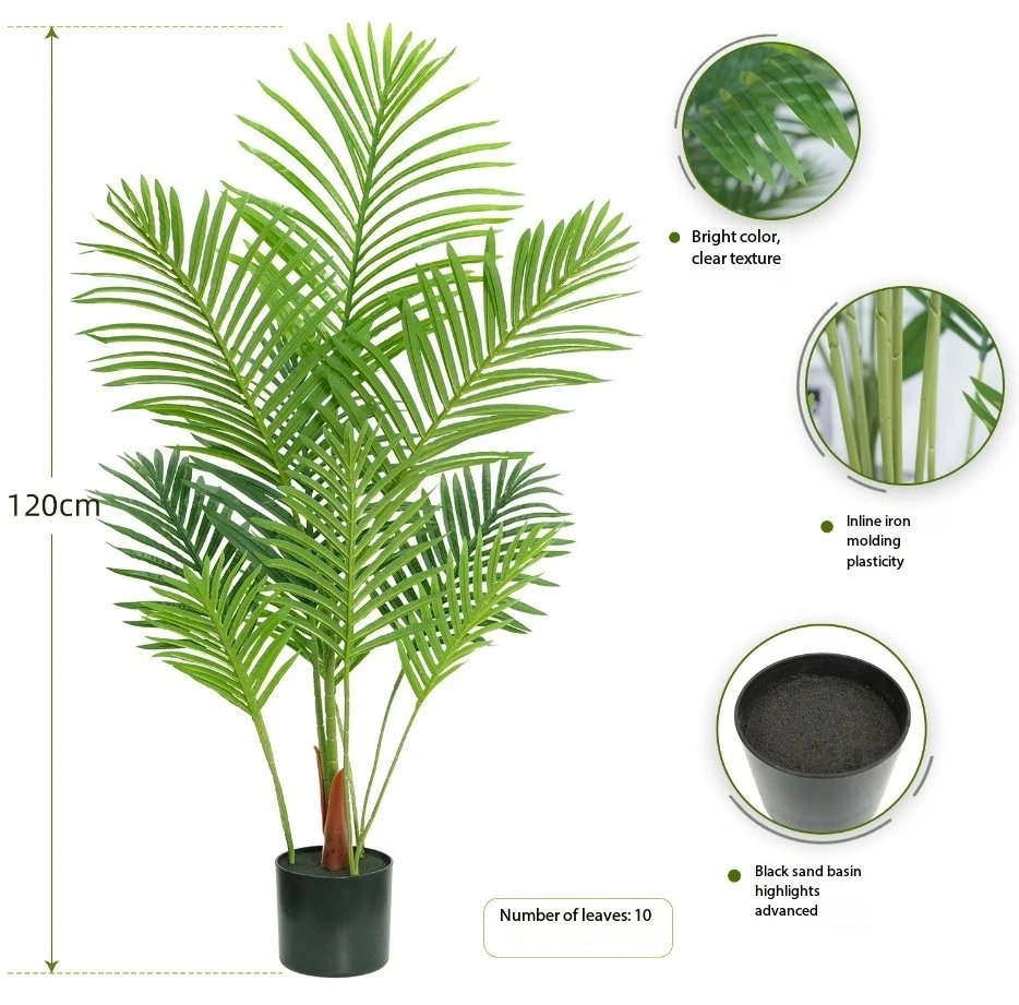 Stunning artificial plant giant madagascar palm potted plant outdoor indoor decorate tree landscape artificial plants  palm tree