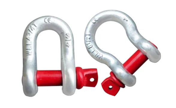 0.5T - 85T 1/4 - 2 Galvanized Heavy Duty Screw Type Forged Steel Lifting Bow Anchor Shackles