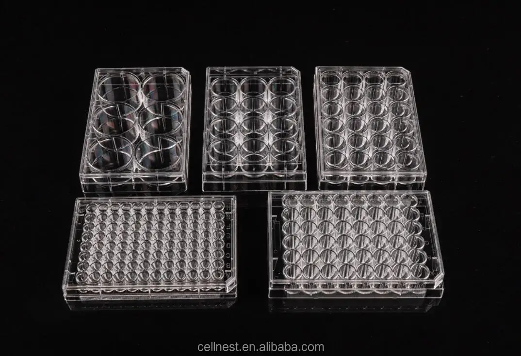 Factory Direct Lab Disposable TC-Treated  Cell Culture Plates 6/12/24/48/96/384 Wells