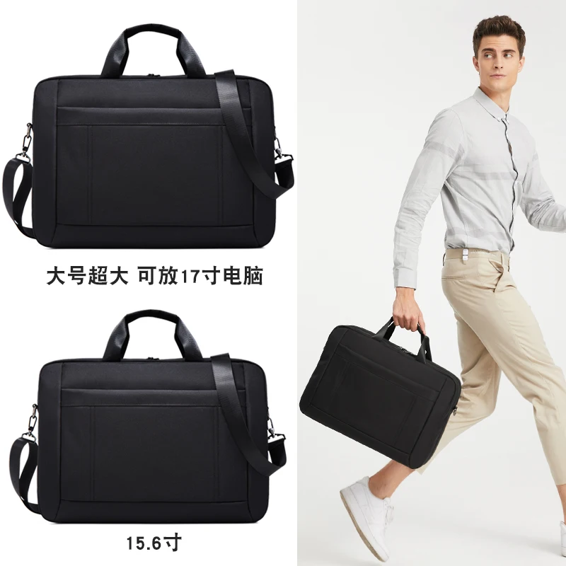 BH8762 BINHAO Handy Crossbody Oxford Cloth Fashion Large Capacity Business Briefcase Crossbody Bag Classic Black