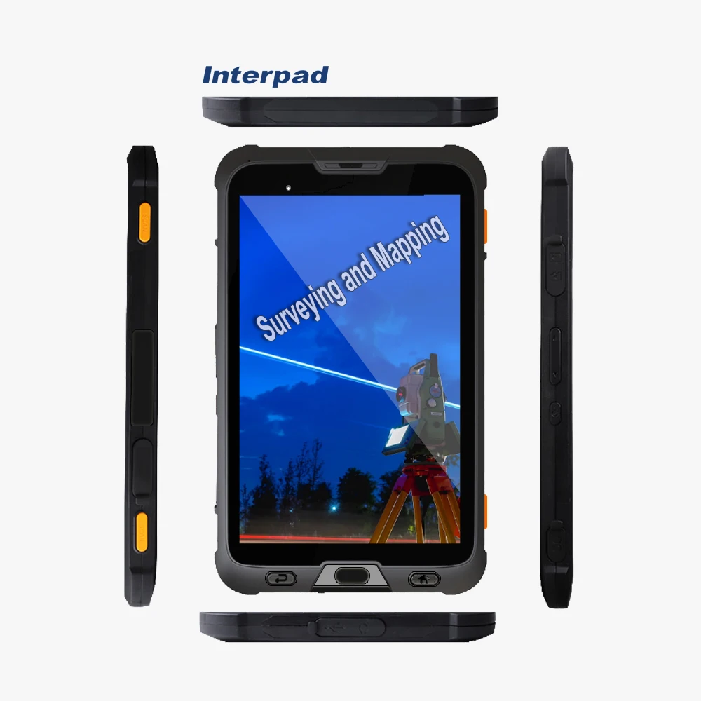 Interpad R1 Android 9 8 inch GPS+BDS 10000mAh 3.7V 8 inch screen smart rugged tablet PCs for petrochemical and coal industry