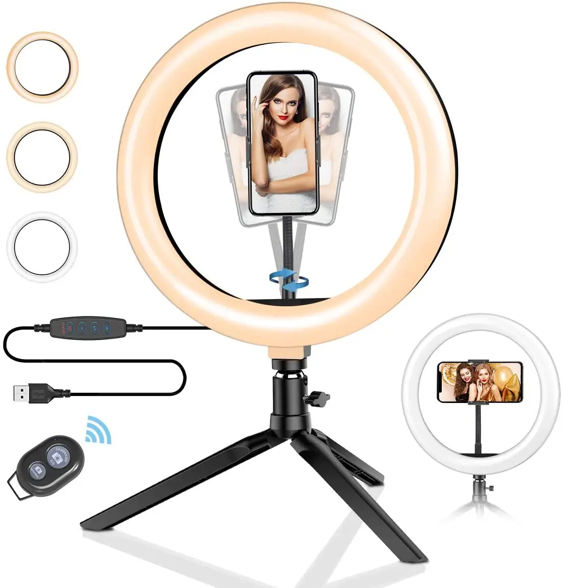 6inch 8inch 10inch 12inch 14inch Led Circle Ring Light with Tripod Stand for Youtube Video Live Stream Makeup Photography