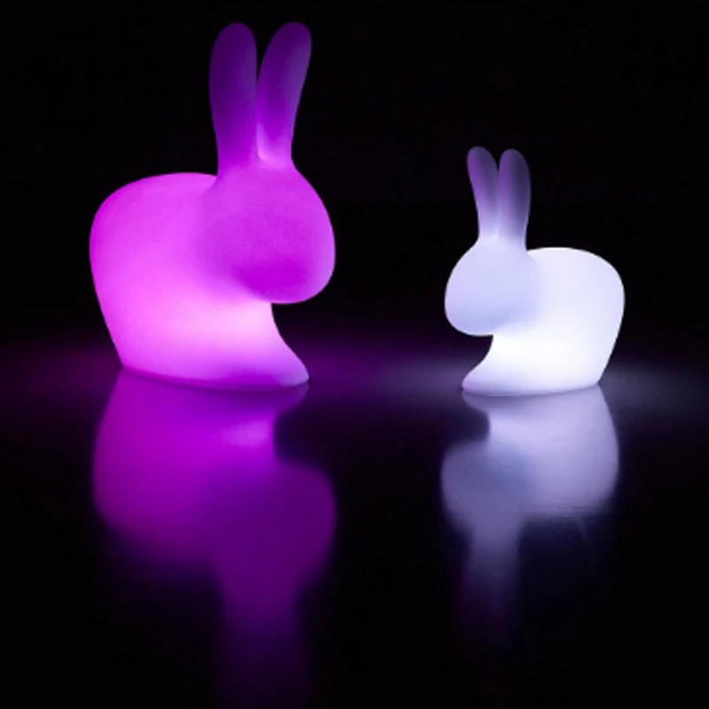 Event Party Fantastic Glowing Animal Floor Lamp Patio Garden Landscape Lighting Rabbit Shape Night Lamp Toy Light For Children