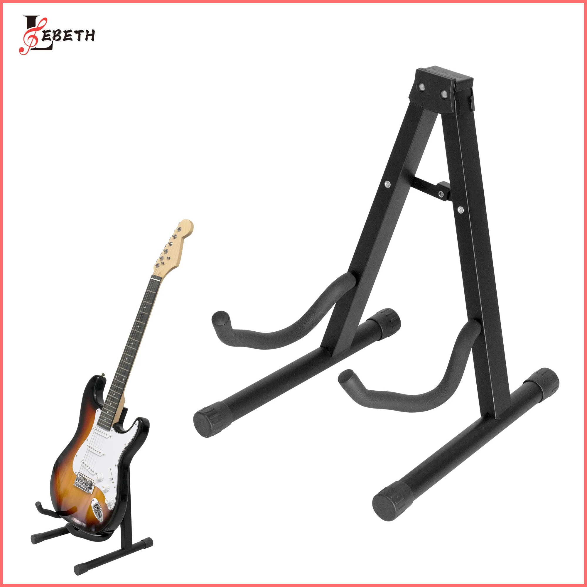 Lebeth GS-04A горячая Распродажа Складная одинарная акустическая и электрогитарная подставка для акустической гитары