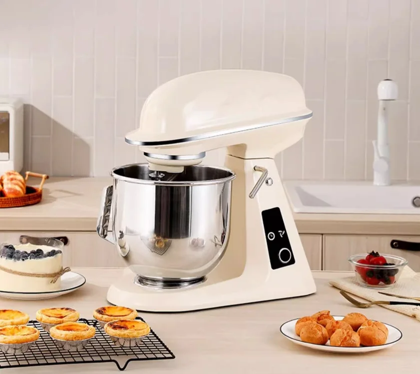 7L Commercial Stand Food Mixer with Electronic Screen Kitchen Cake Mixing Machine Catering Equipment for Bakery