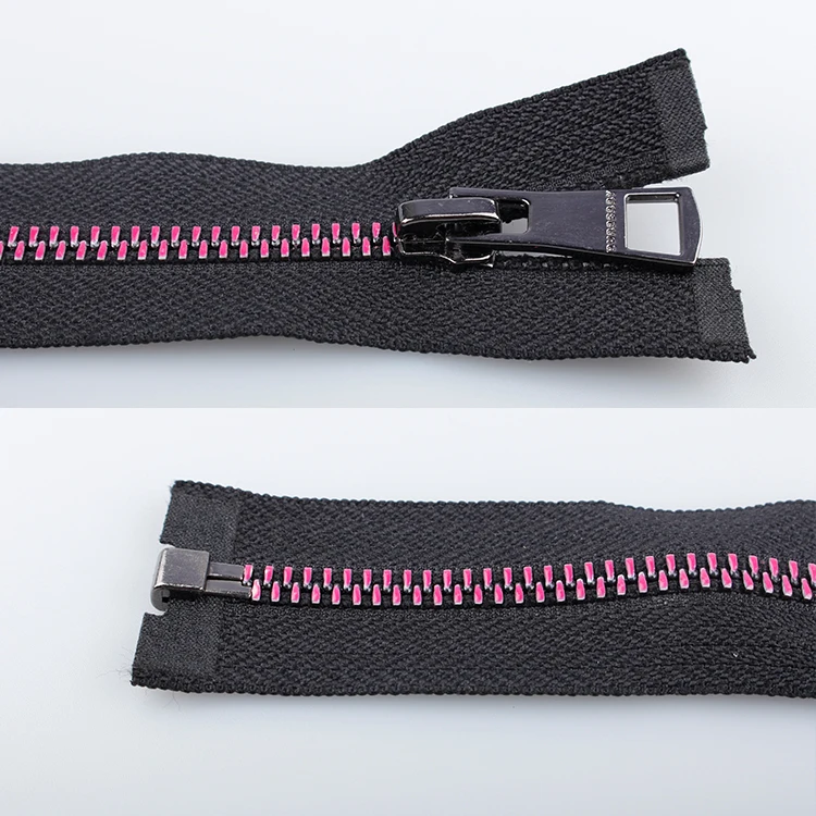 
Factory Cheap price Custom 3# 5# 8#10# rainbow Separating Zipper Metal Zip Cierre for Hoodies/Jean/Jacket/Handbag Garment Zipper 