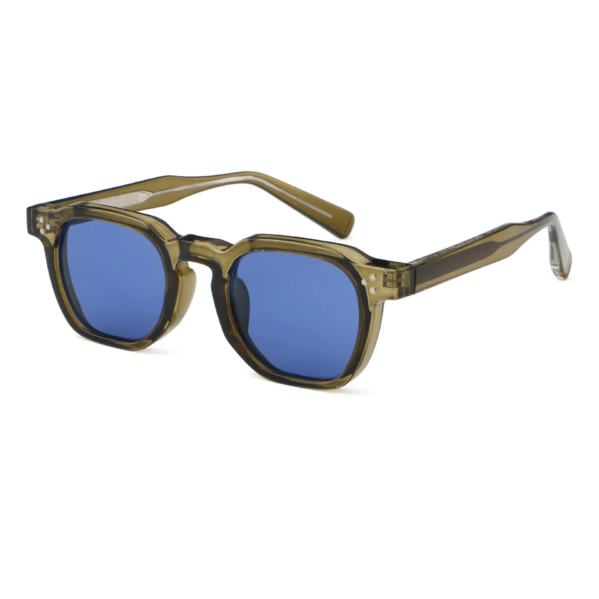 Hot Selling Eyewear Fashion Cp Sunglasses  Women Retro Classic Square Reinforced Wire-Core Temples Sunglasses