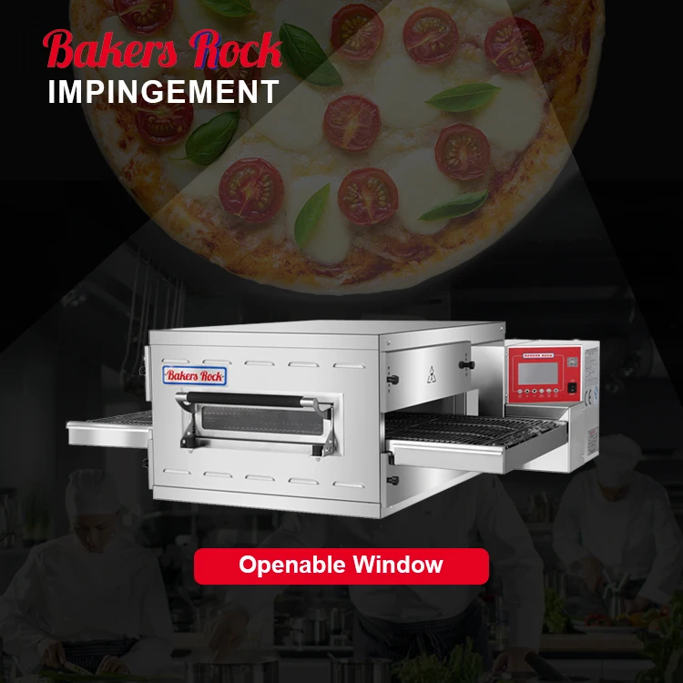 Factory Supply Commercial New Baking Machine Pizza Oven For Bakery Restaurant Stainless Steel 304 Conveyor Belt Pizza Oven