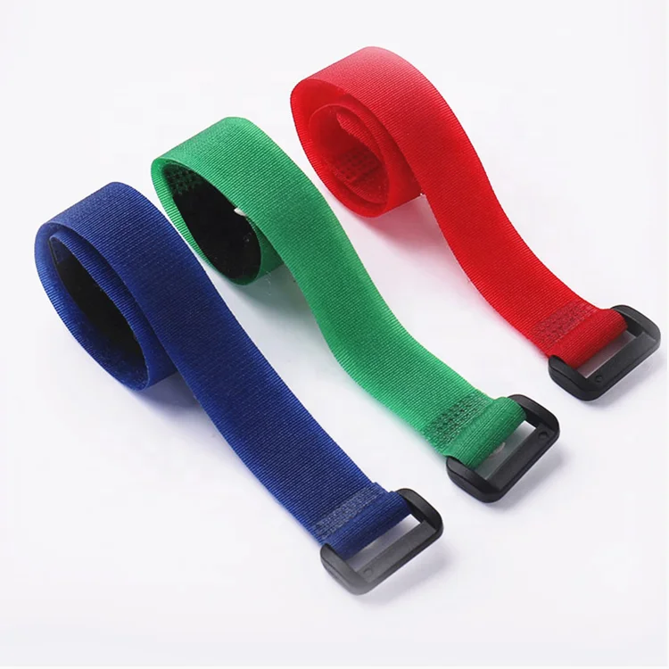 Fastening wraps reverse loop nylon custom logo double side adjustable self locking Reusable hook and loop strap