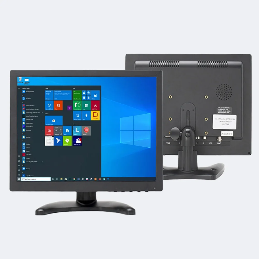 12v 1A 12inch IPS Monitor Hd-mi Gaming Rgb Mp4 Players Mini Pc Computer Car Tv Display Screen Monitor with Vga av Input Speaker