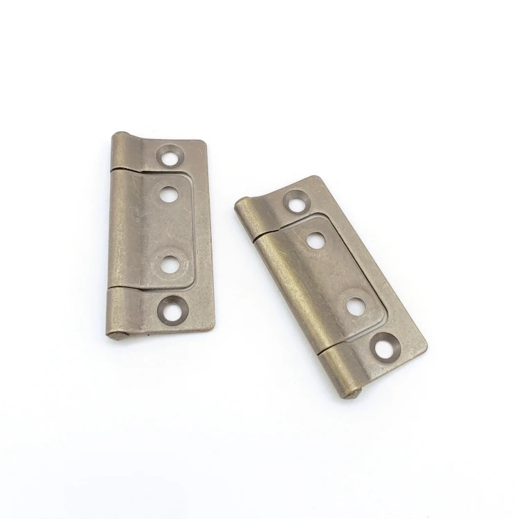 China Factory Custom Metal 2 Inch Wooden Door Mirror Cabinet Flush Butterfly Hinge Antique Brass Flush Door Hinges