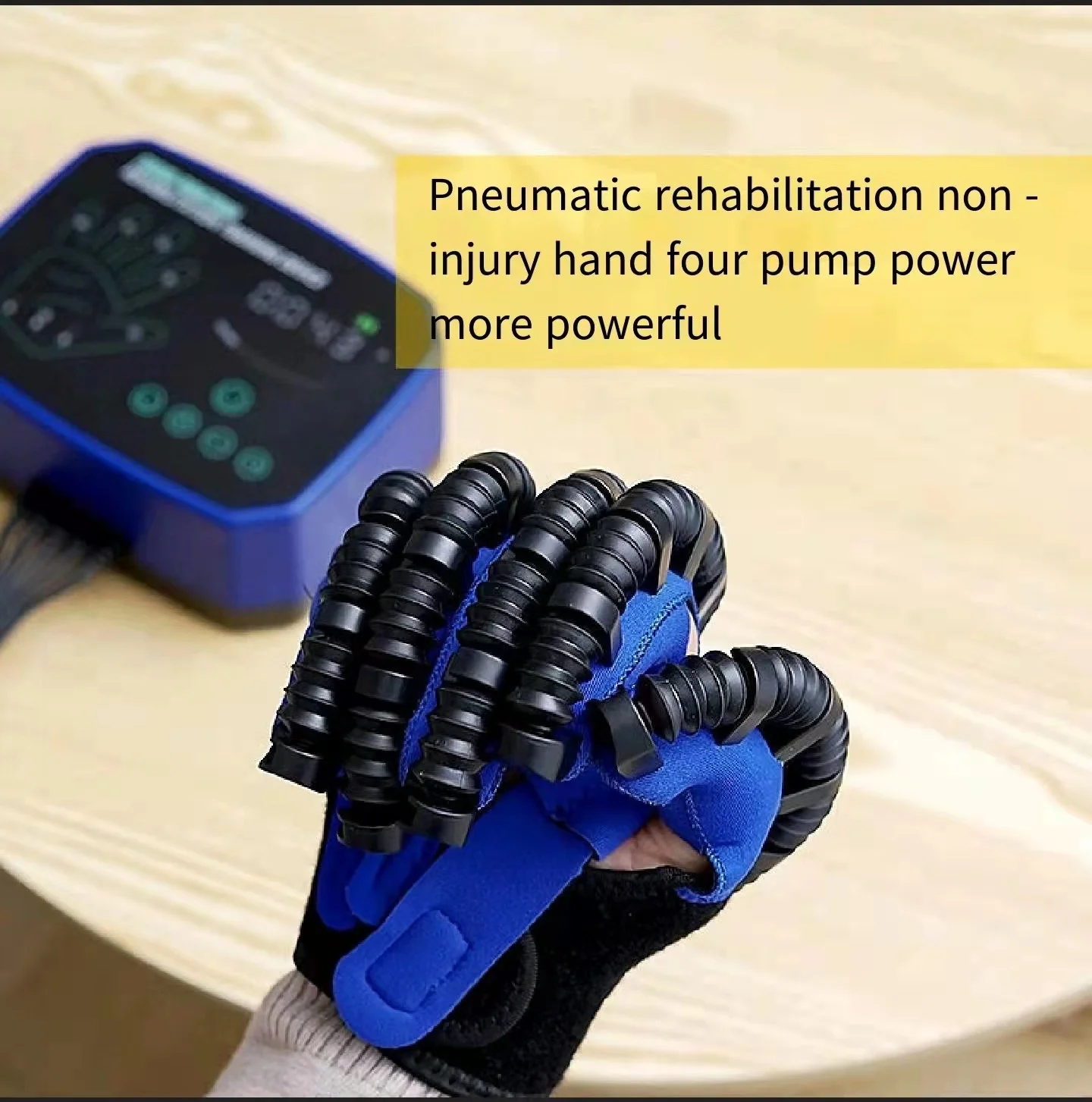 Upgraded English Hand Function Rehabilitation Robot Glove Rehabilitation Device for Stroke Hemiplegia Finger Trainer