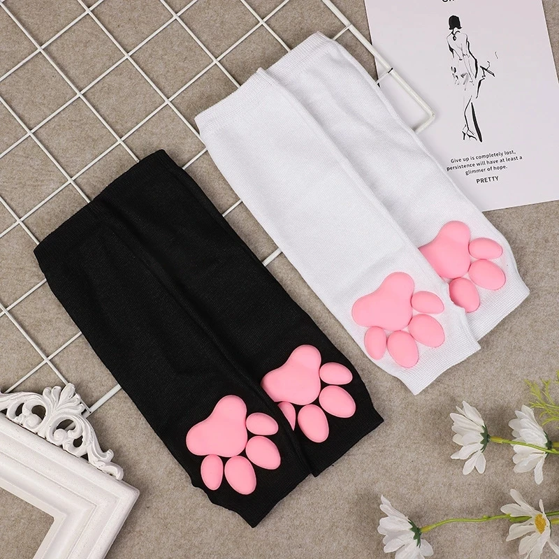 D Cat Pad Kitten Paw Sleeves Sun Protection Cute Cat Paw Sexy Lolita Cosplay Arm Sleeves Cat Meat Cushion Sun Sleeves