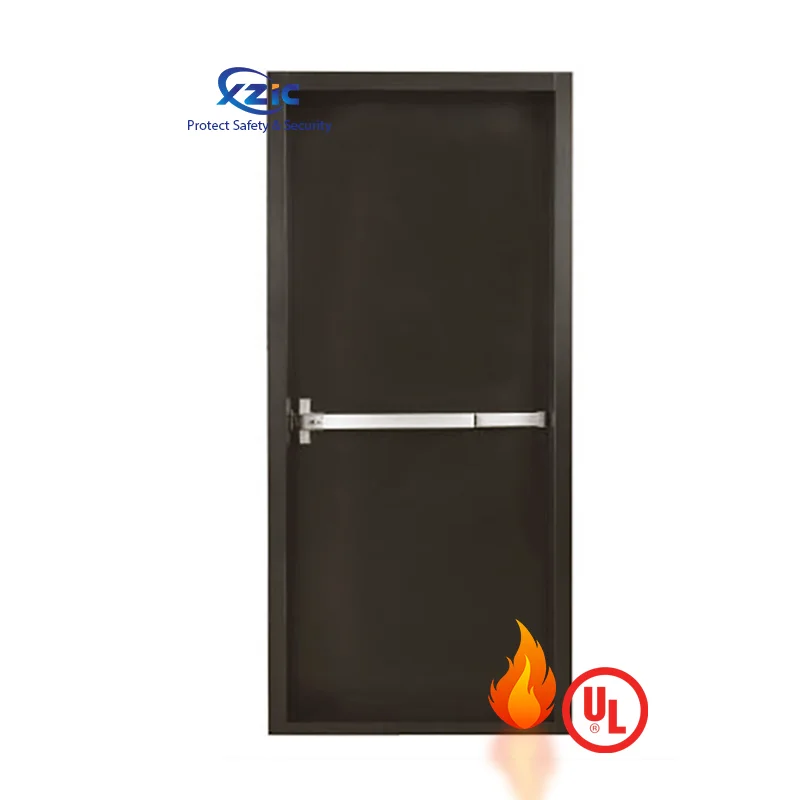 90 minutes Fire Rated Door Hollow Metal Entrance Door Steel Fire Doors UL Certificated