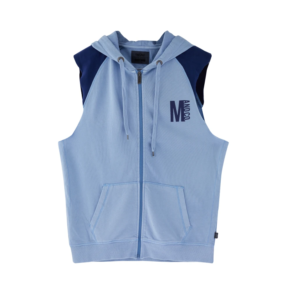 
Kids Boys Custom Print Cotton Hoodies Zipper Pocket Sweat Suits Vest 