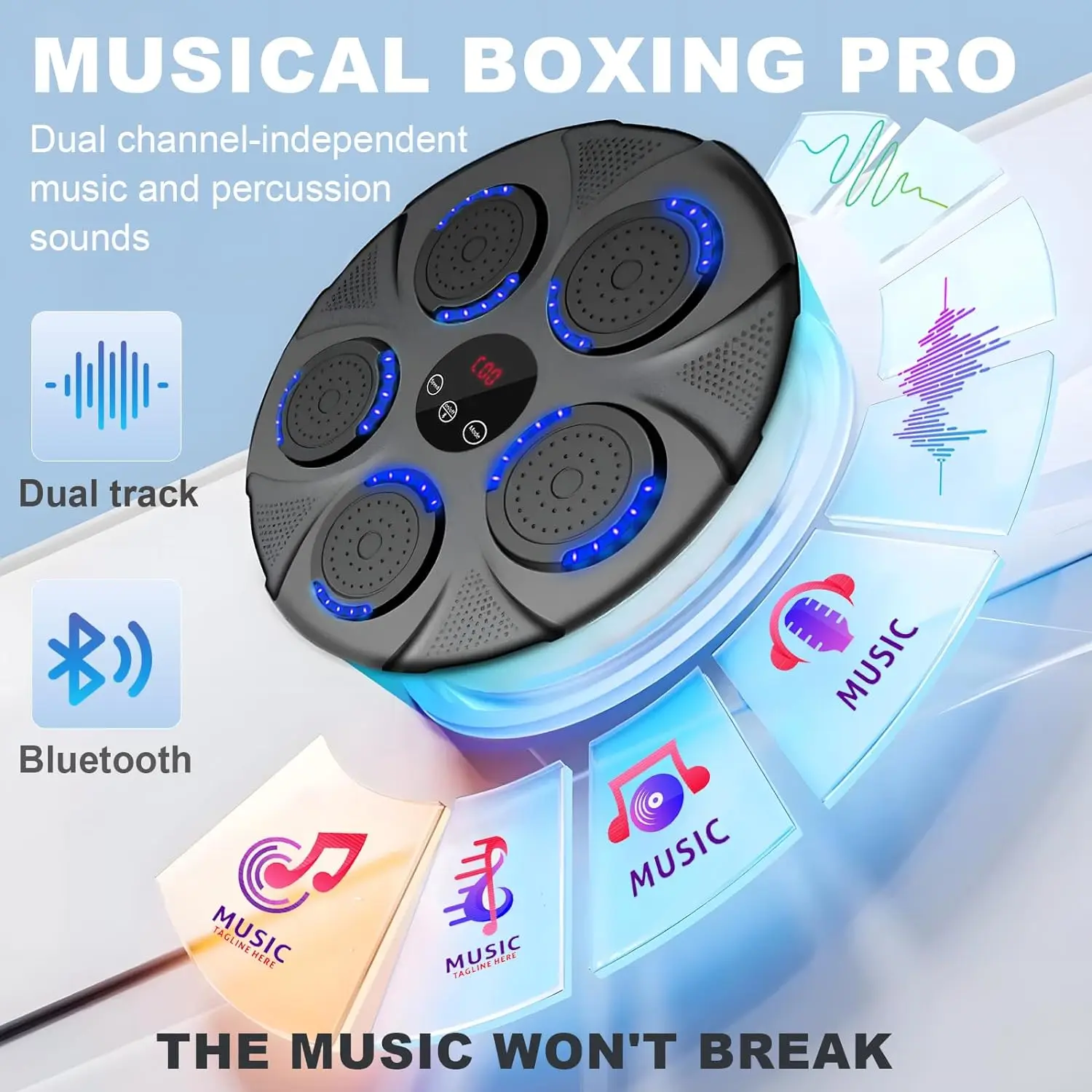 smart wall target wall mounted price electronic used big trainer boxing punch machine for adult