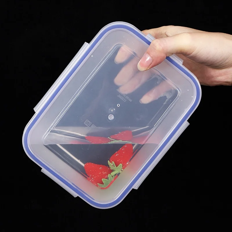 Vegetable Fruit Fresh Produce Fridge Refrigerator Fresh-keeping Storage Box Containers With Grid Strainer Drain Basket Crisper
