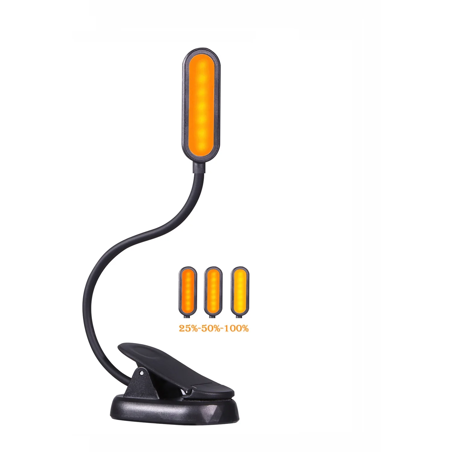 Перезаряжаемая портативная светодиодная мини-лампа для чтения