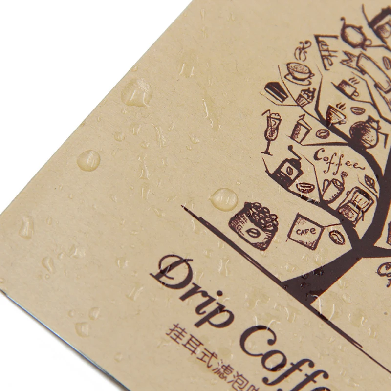 Custom LOGO Printing Small Plastic Paper Mylar Doypack 3side seal Stand Up Pouches Coffee Packaging Bags with tear north