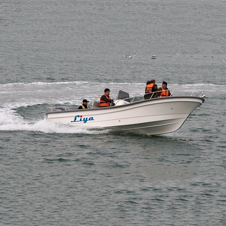 Liya 6.6m/22ft fiberglass fishing work boats with fuel tank