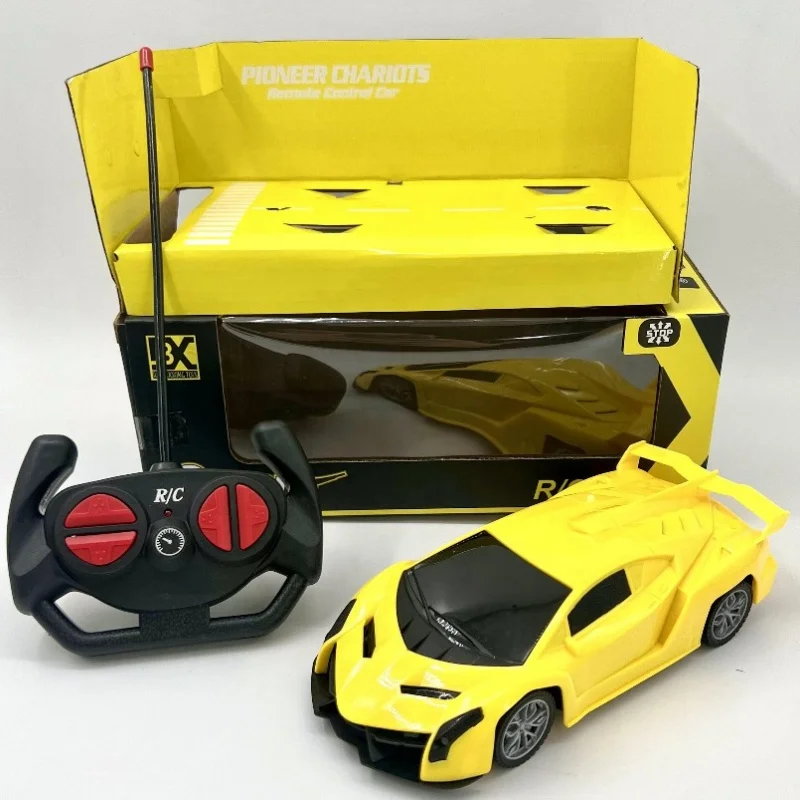 Four Way Remote Control Car Toy Electric Off-road Vehicle with Light for Kids