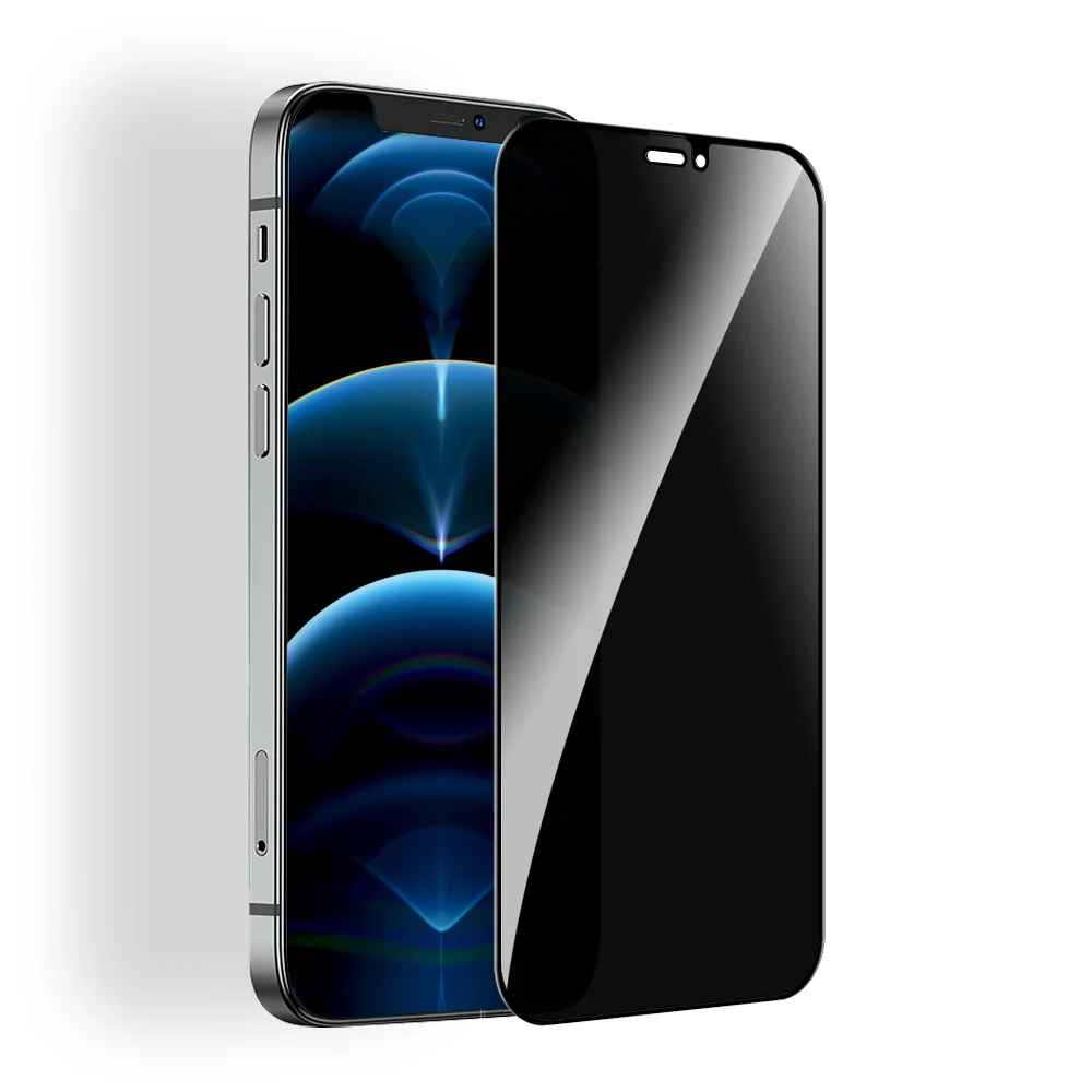 3D Silk Anti Spy Privacy Tempered Glass Screen Protector Manufacturer 9H 0.33mm for Iphone 11 12 Pro Max Mini CE Protect Privacy