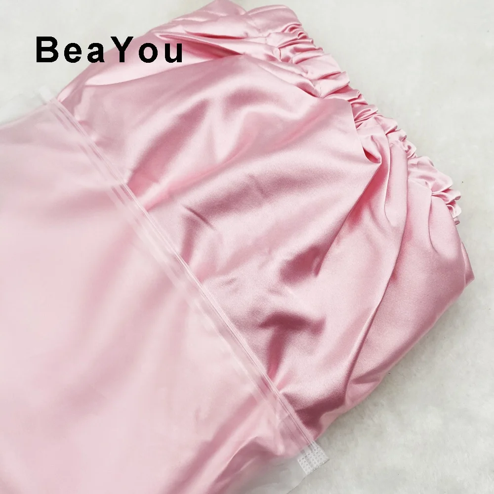 Beauty Salon Wholesale Luxury Bathrobe Cloak For Women Steam Satin Robes Steaming V Gown Embroidery Logo Silk Yoni Steam Gowns