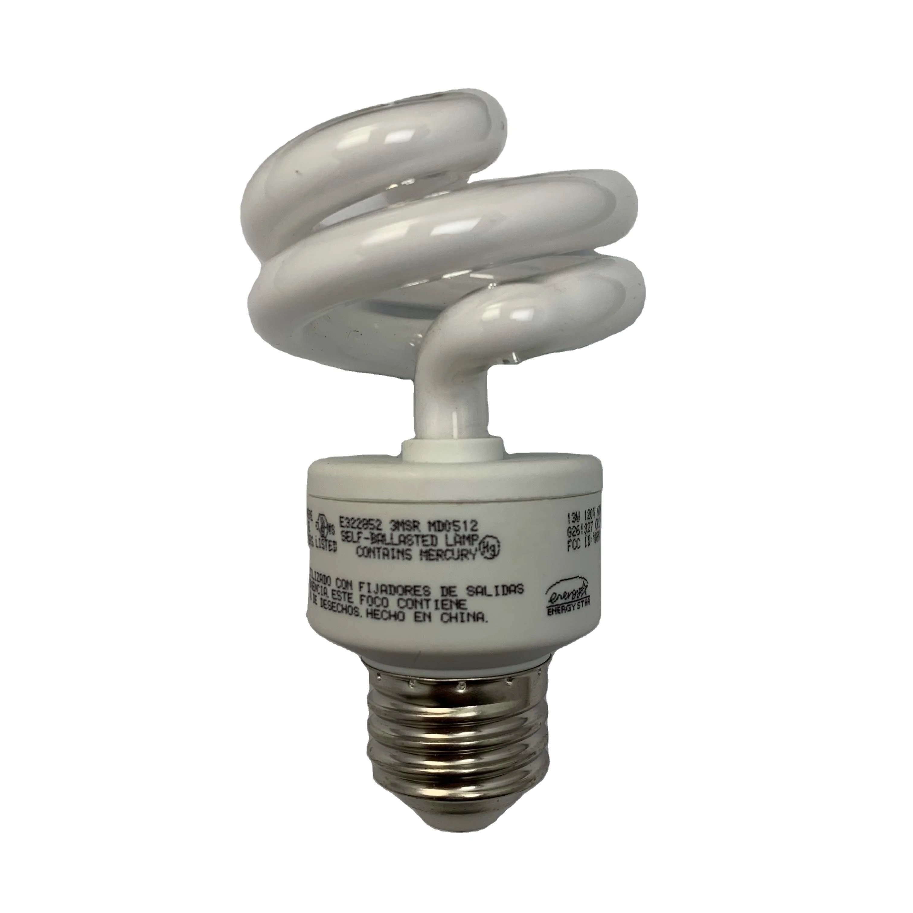 E26 energy fluorescent lamp 13w 2700k warm white
