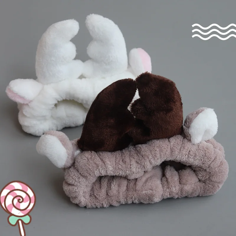 
Cute Wash Shower Make Up Elastic Bathroom Shower Headband Women Hair Band 