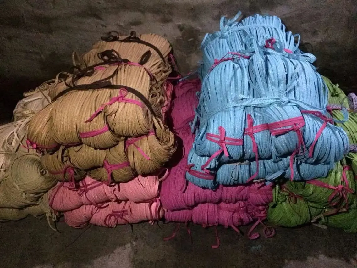 Paper Straw Braids PP Braids Natural grass Raffia and wheat straw in different size for Hat making