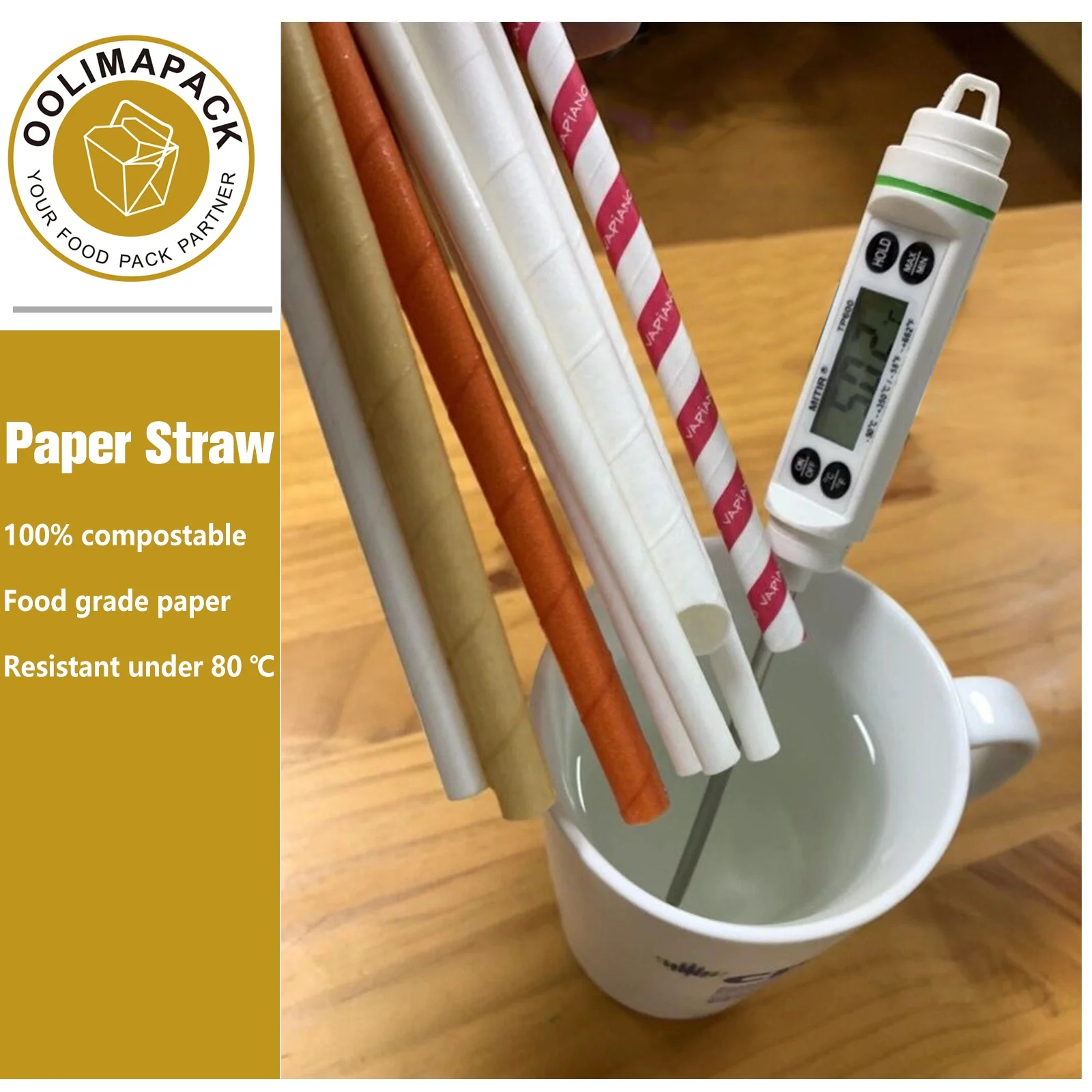 drinking straw wrap paper