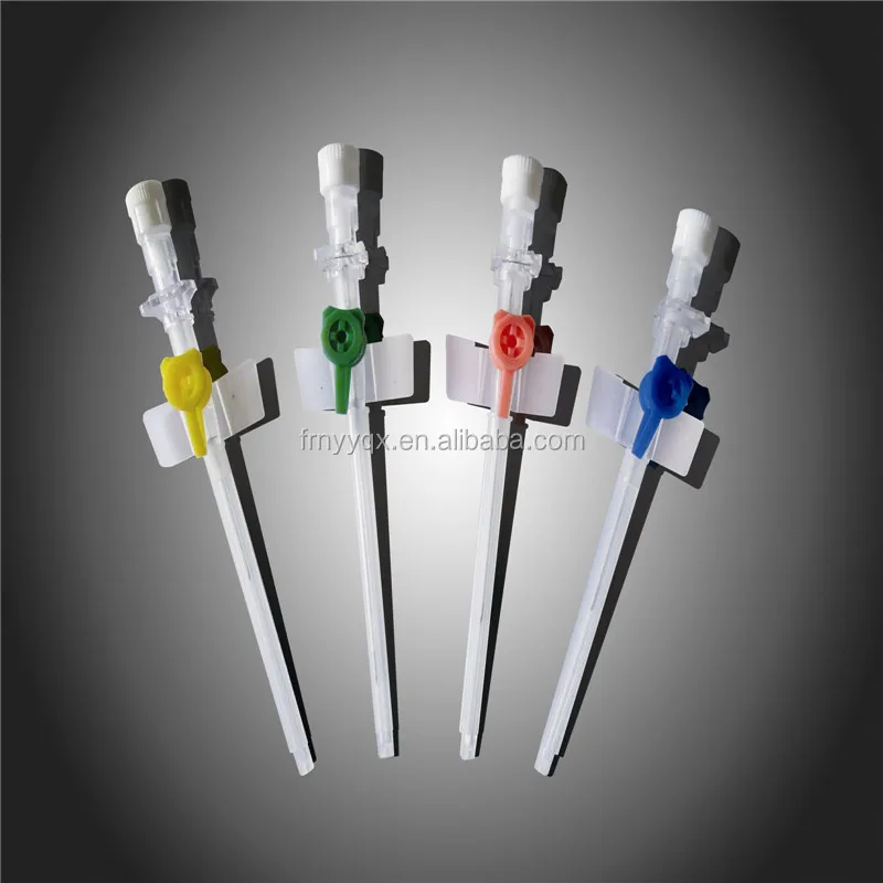 Manufacture IV cannula with wings and injection port 14G -26G CE&ISO EO sterile
