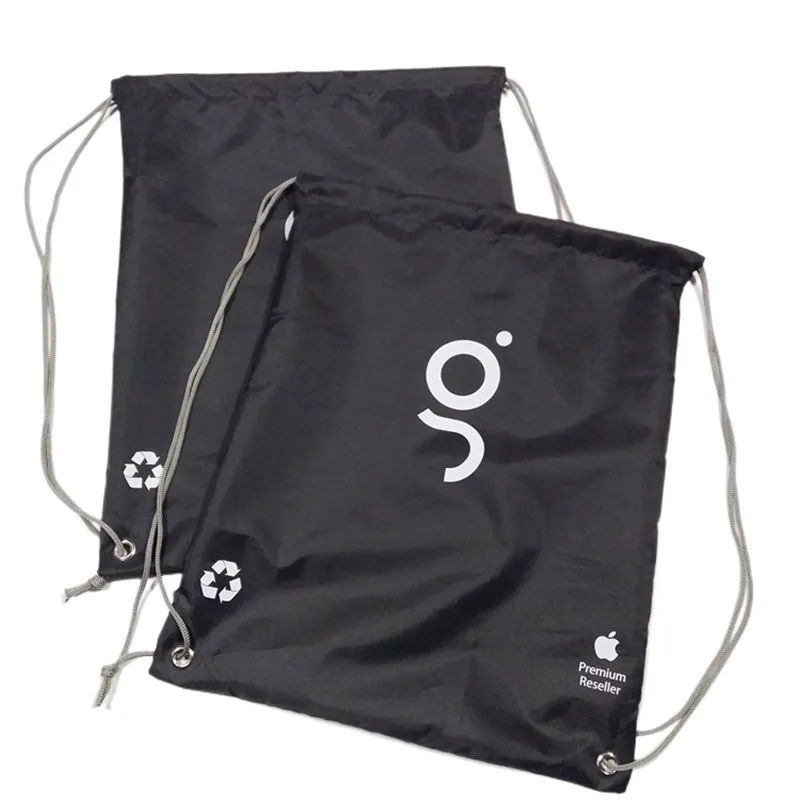 custom printed  waterproof sport storage gym traveling backpack Large Capacity Outdoor Travel nylon polyester drawstring bag