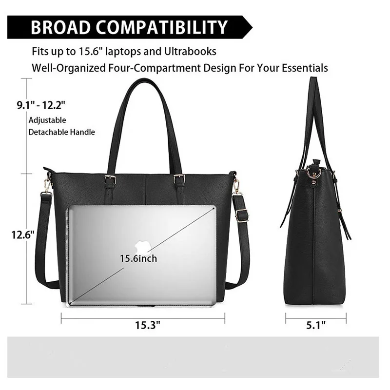 Женская сумка-тоут для ноутбука, деловая офисная сумка для работы, большая дорожная сумка