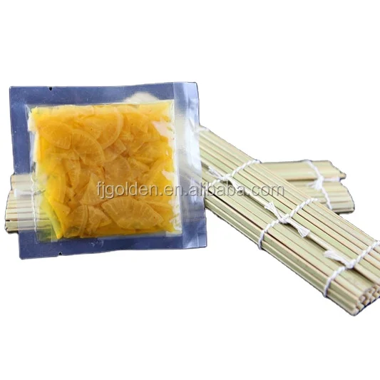 Hot sale competitive price pickle ginger natural color pink color In Bag Vinegar And Sweet Sushi Ginger for sushi restaurant