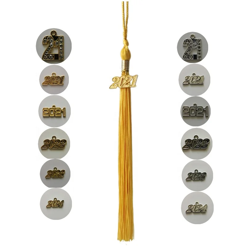 
wholesale graduation tassel factory directly sale 2021 Graduation gown cap Tassel graduation tassels 