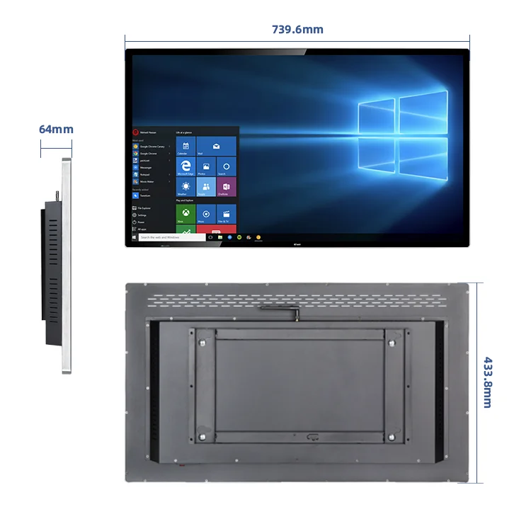 32 дюймов киоск рекламный медиаплеер Digital Signage Android Lcd сенсорный экран для лифта
