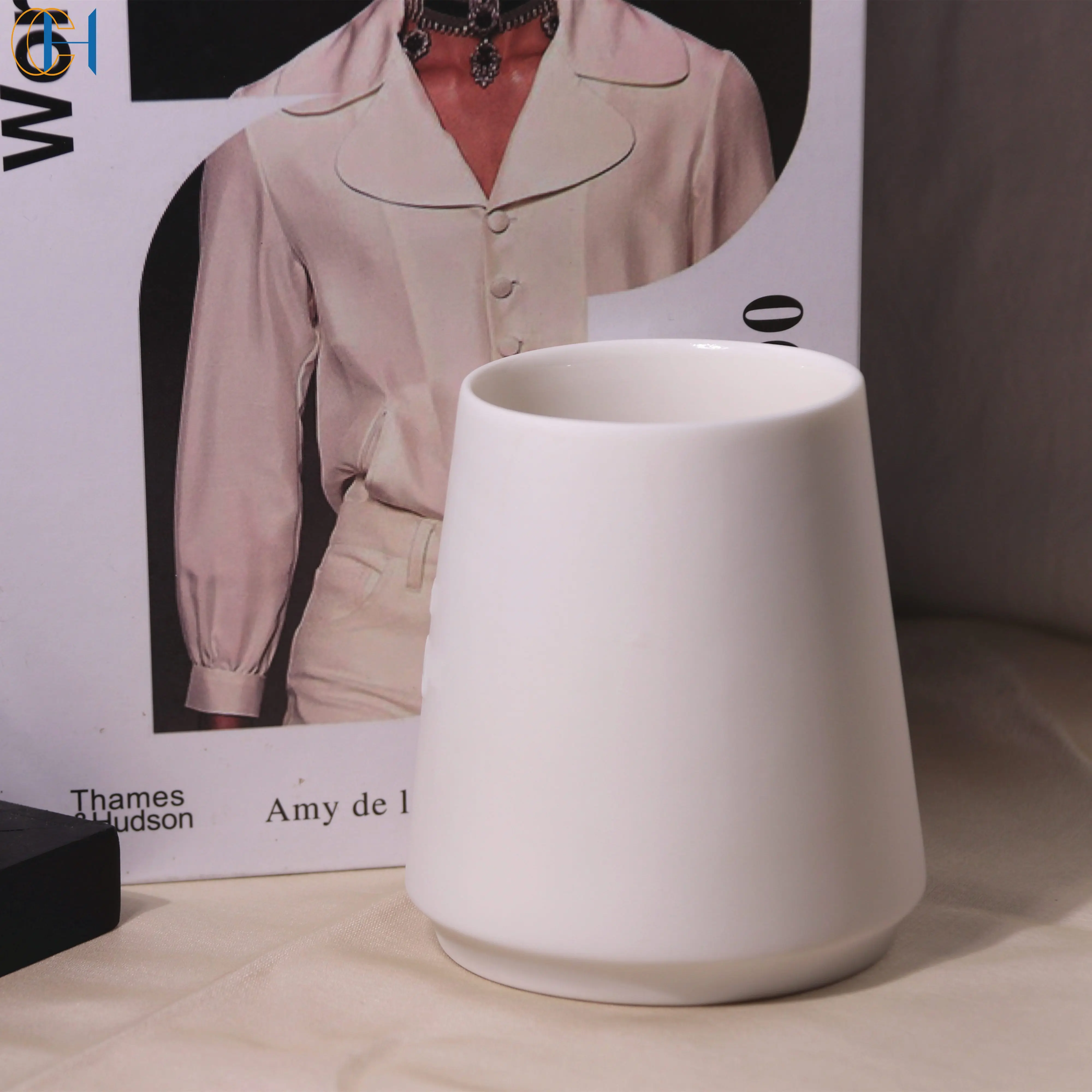 C&H Multi-use Plant Pot Empty Soy Wax Porcelain Candle Vessel