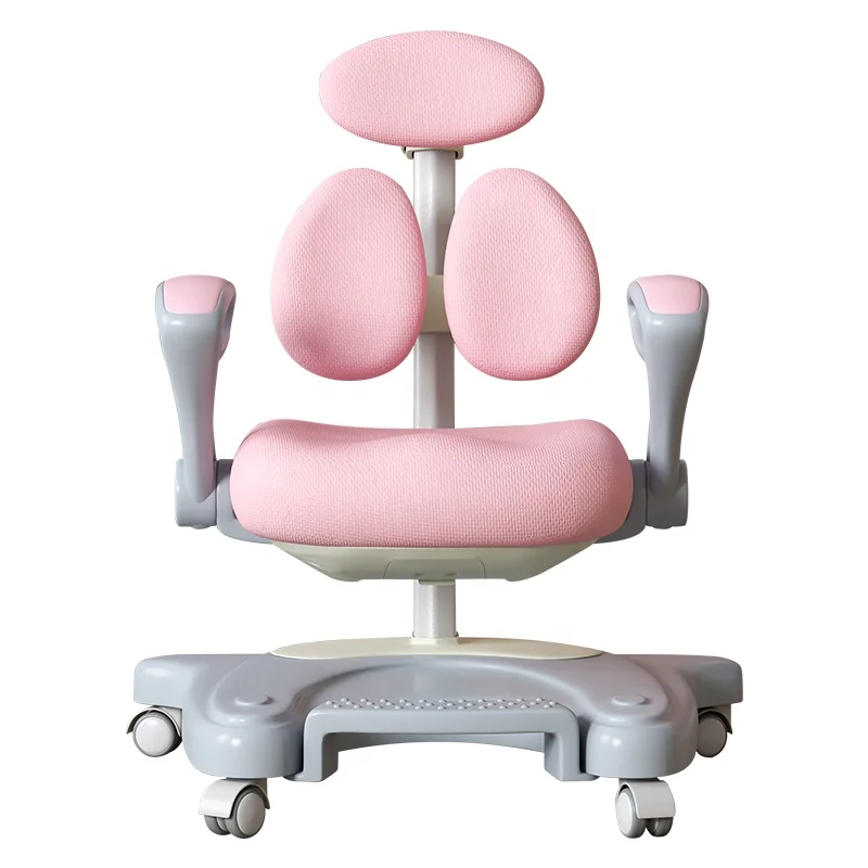
Ergonomic Kids Chair Children Study Chair Adjustable Height and Seat Depth W/Sit-Brake Casters 