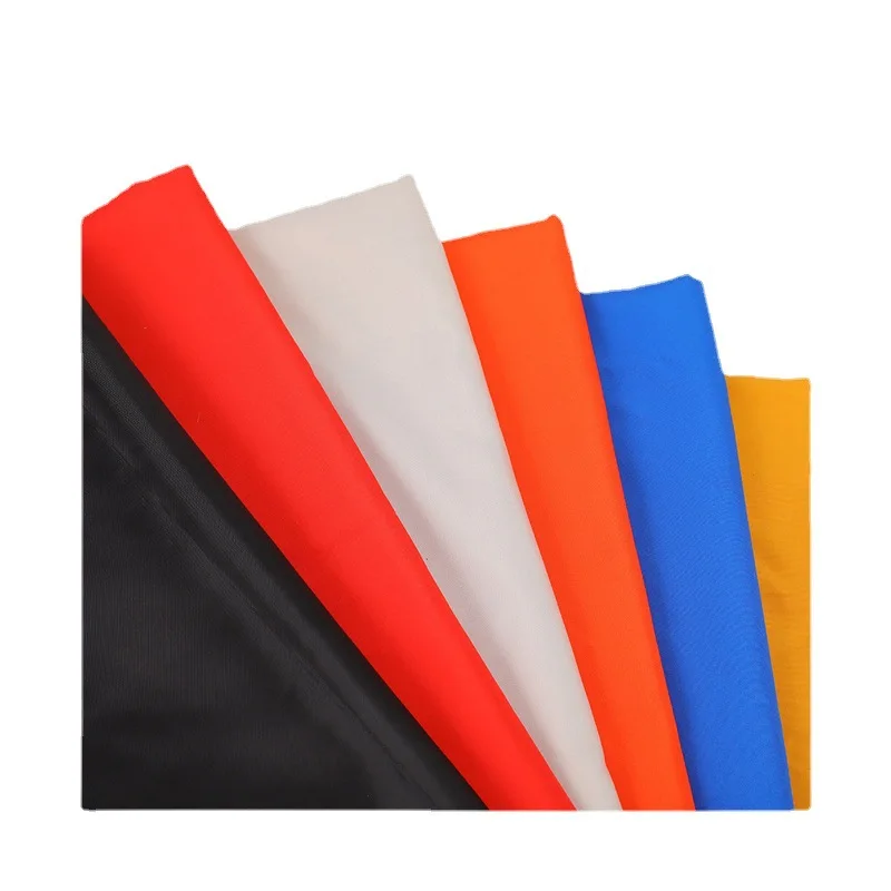 High quality 100% polyester multicolored  pongee fabric for raincoat bag lining