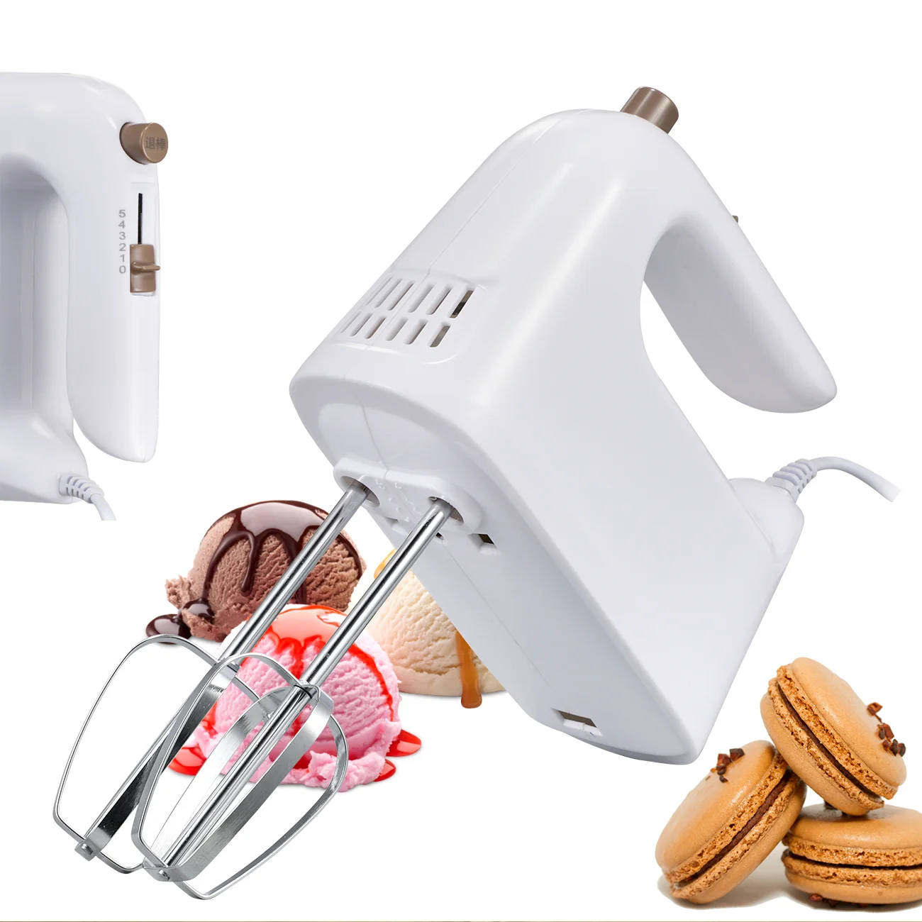 handheld cake mixer Mixeur de cuisine Small pastry New Plastic beater mixing food mixer