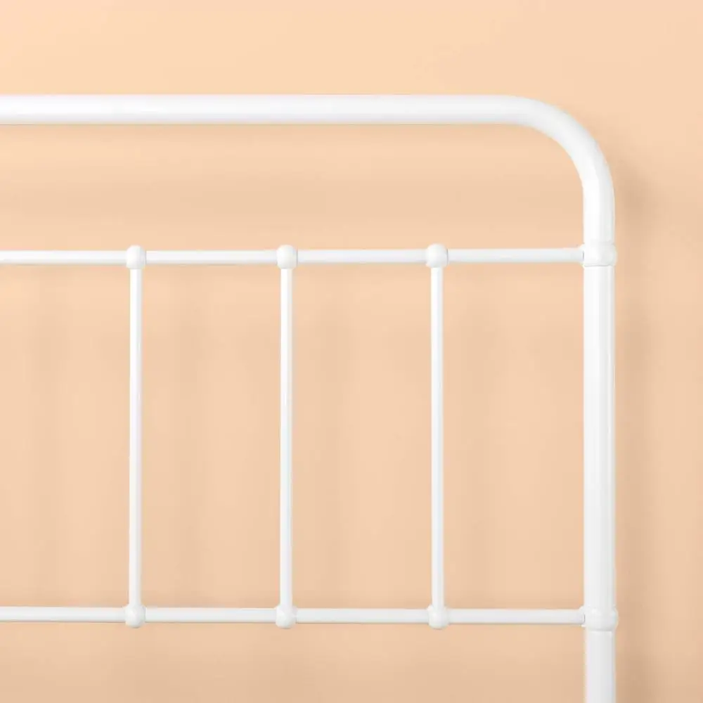 Metal Bed Frame Full Size with Headboard and Footboard Single Platform Mattress Base Metal Tube and Iron Art Bed