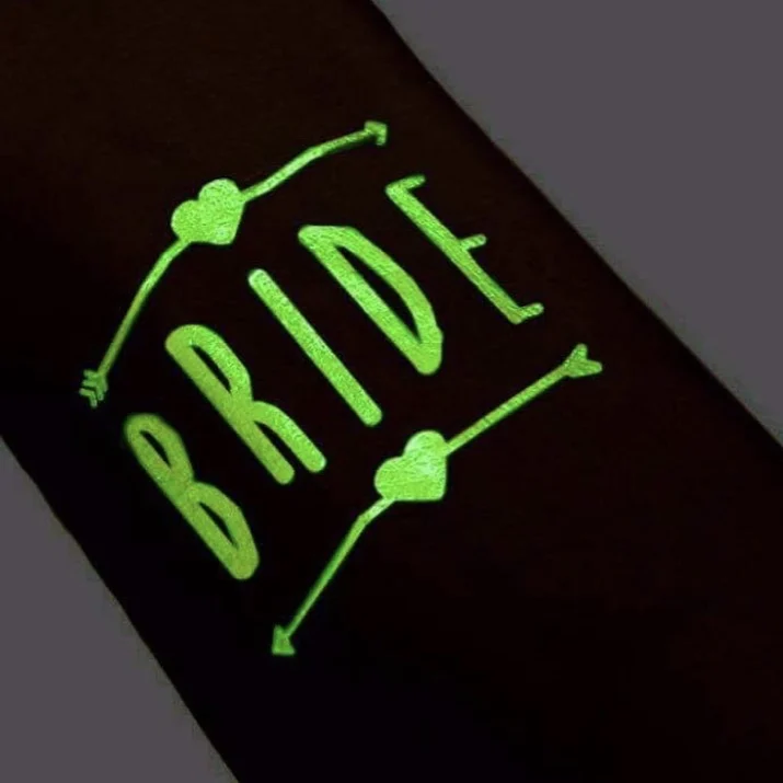 Hot sale Fluorescent Body Bride Temporary Tattoo Sticker